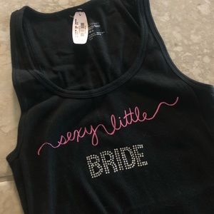 VICTORIAS SECRET Sexy Little Bride Rhinestone Tank